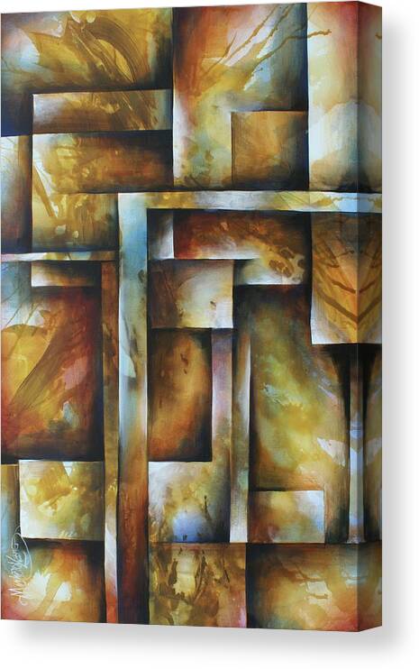 Cubism Canvas Print featuring the painting Stop by Michael Lang