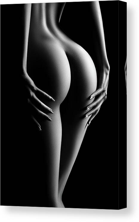 Woman Canvas Print featuring the photograph Sensual Nude Woman 11 by Johan Swanepoel
