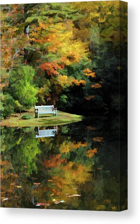 North Carolina Canvas Print featuring the photograph Serenitys Pond by Jennifer Robin