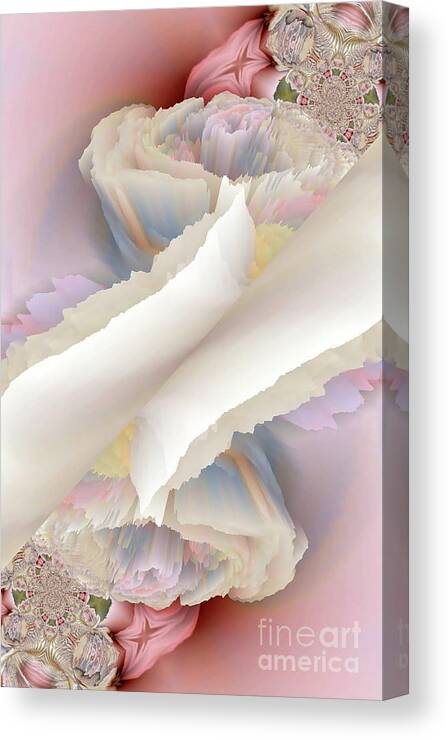 Art Canvas Print featuring the digital art Veil of Heaven by Alexandra Vusir