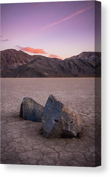 Death Valley National Park Canvas Print featuring the photograph Settled Together by Kelly VanDellen