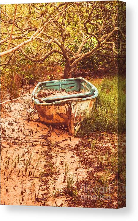 Nautical Canvas Print featuring the photograph Shored by Jorgo Photography