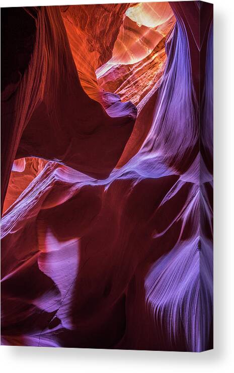 Slot Canyon Canvas Print featuring the photograph Slot Canyon by Pablo Saccinto