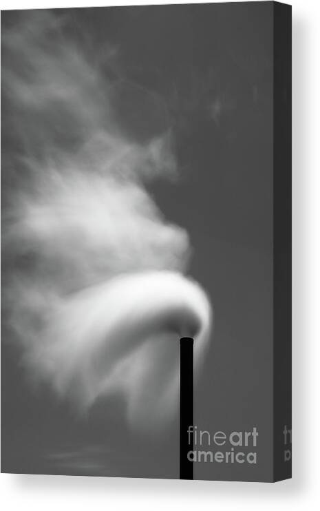 Long Canvas Print featuring the photograph Smoke by Frederic Bourrigaud