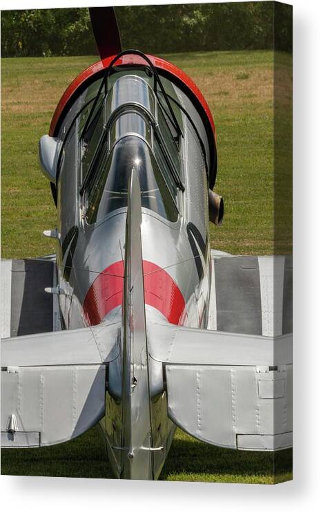 Airplane Canvas Print featuring the photograph SNJ by Liza Eckardt