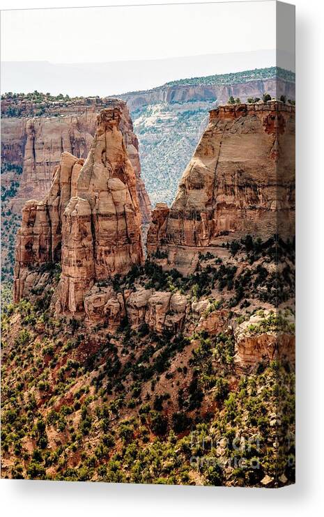 Jon Burch Canvas Print featuring the photograph Spires and Mesa Country by Jon Burch Photography