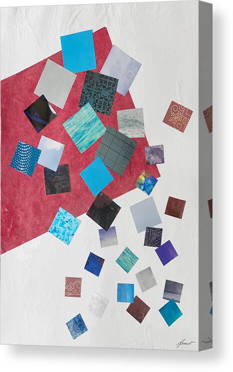 Squares Canvas Print featuring the mixed media Square Dances Series No.1 by Jessica Levant