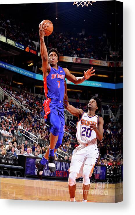 Sports Ball Canvas Print featuring the photograph Stanley Johnson by Barry Gossage