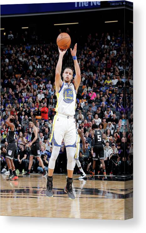 Nba Pro Basketball Canvas Print featuring the photograph Stephen Curry by Rocky Widner