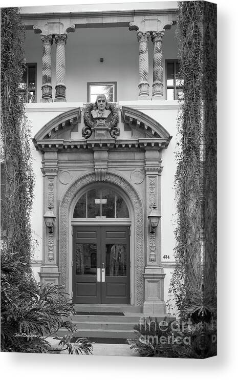 Stetson University Canvas Print featuring the photograph Stetson University Flagler Hall by University Icons