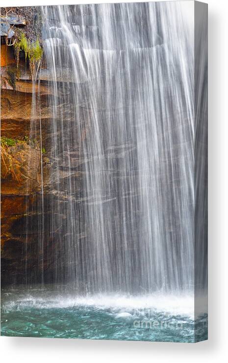Hike Canvas Print featuring the photograph Stinging Fork Falls 21 by Phil Perkins