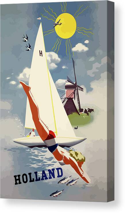 Holland Canvas Print featuring the digital art Summer in Holland by Long Shot