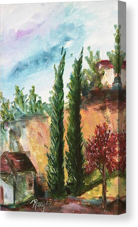 Temecula Canvas Print featuring the painting Temecula Cyprus by Roxy Rich