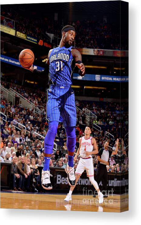 Terrence Ross Canvas Print featuring the photograph Terrence Ross by Barry Gossage