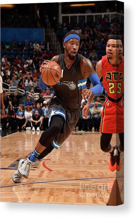 Nba Pro Basketball Canvas Print featuring the photograph Terrence Ross by Gary Bassing