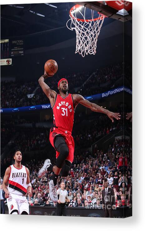 Terrence Ross Canvas Print featuring the photograph Terrence Ross by Sam Forencich