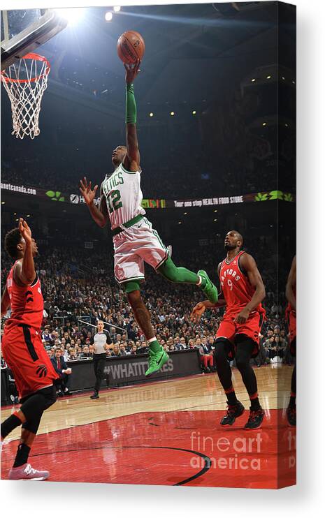 Terry Rozier Canvas Print featuring the photograph Terry Rozier by Ron Turenne