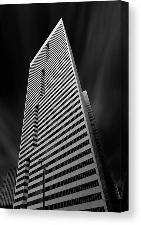 Architecture Canvas Print featuring the photograph The First Cut Is The Deepest by Mike Schaffner