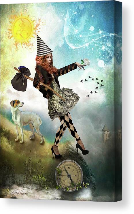 Tarot Canvas Print featuring the photograph The Fool by Diana Haronis