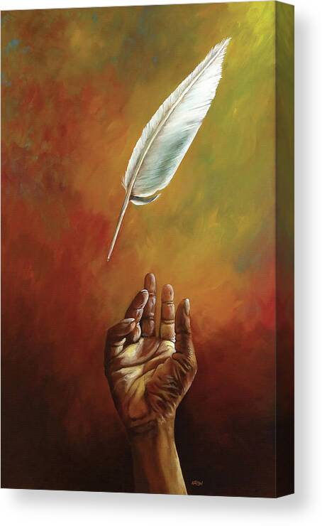 Icarus Canvas Print featuring the painting The Legacy Of icarus by Art of Ka-Son