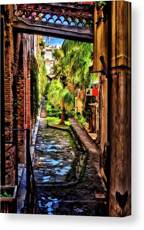 Italy Canvas Print featuring the photograph The Secret Garden by Monroe Payne