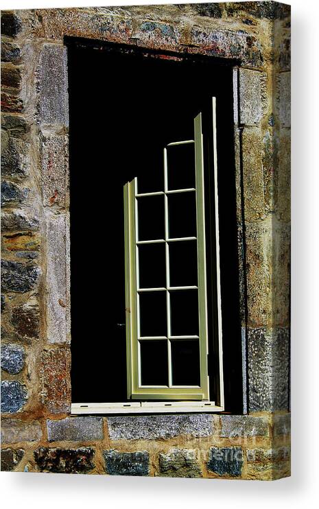 Window Canvas Print featuring the photograph Through The Open Window by Nina Silver