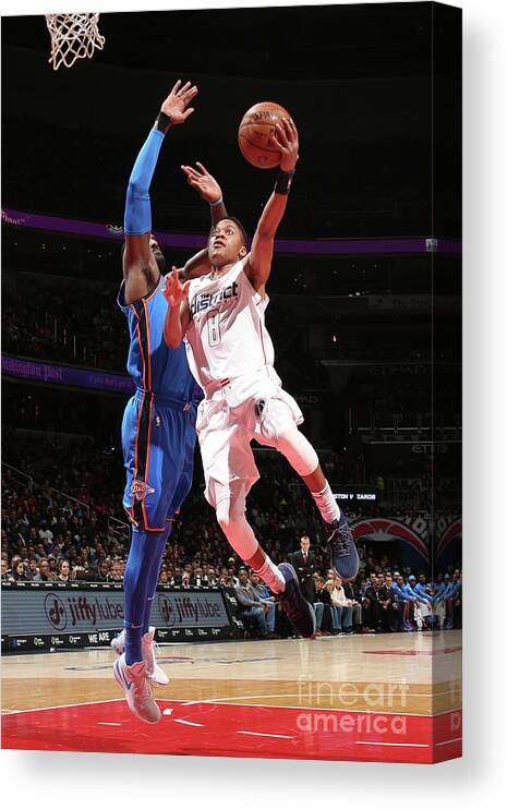 Tim Frazier Canvas Print featuring the photograph Tim Frazier by Ned Dishman