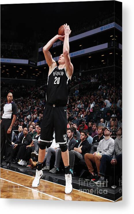 Nba Pro Basketball Canvas Print featuring the photograph Timofey Mozgov by Nathaniel S. Butler