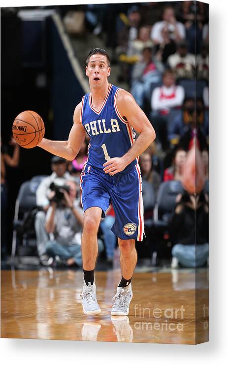 Nba Pro Basketball Canvas Print featuring the photograph T.j. Mcconnell by Joe Murphy