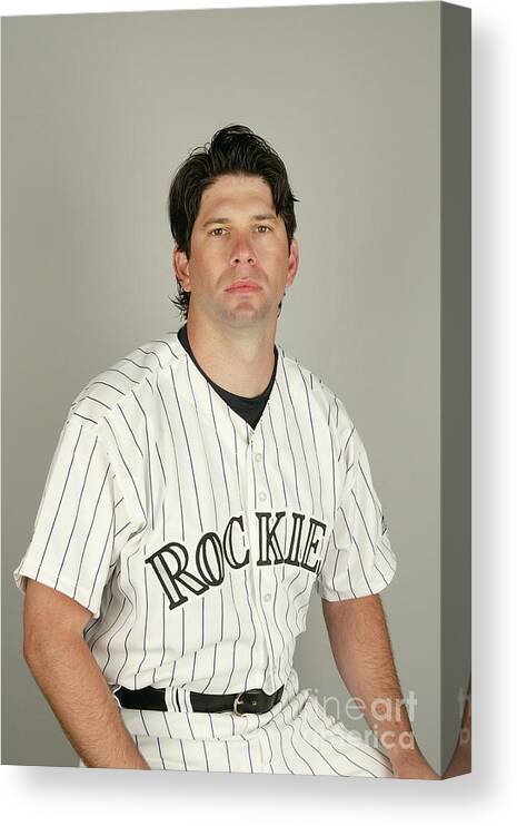 Media Day Canvas Print featuring the photograph Todd Helton by Harry How