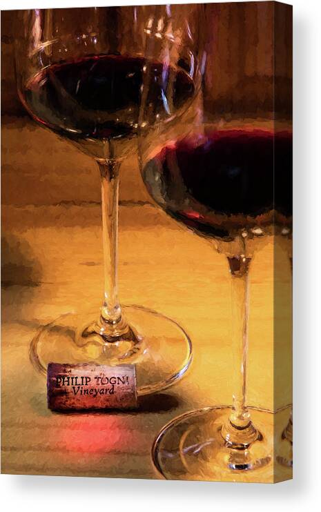 Cabernet Sauvignon Canvas Print featuring the photograph Togni Wine 3 by David Letts