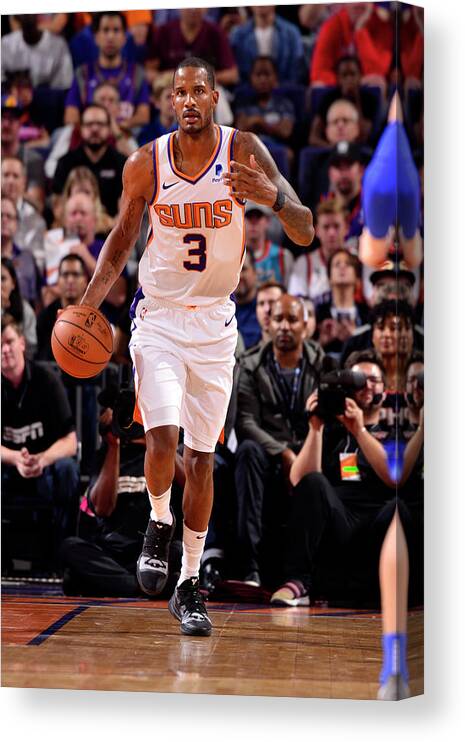 Trevor Ariza Canvas Print featuring the photograph Trevor Ariza by Barry Gossage
