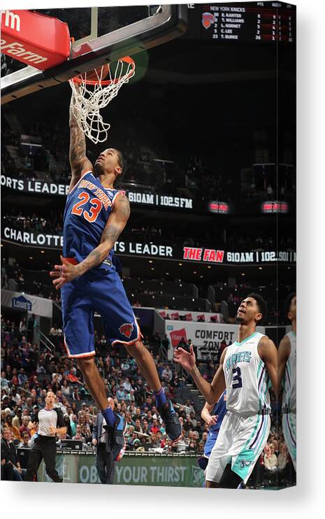 Nba Pro Basketball Canvas Print featuring the photograph Trey Burke by Kent Smith