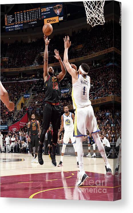 Playoffs Canvas Print featuring the photograph Tristan Thompson by Andrew D. Bernstein
