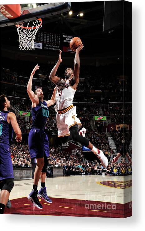 Nba Pro Basketball Canvas Print featuring the photograph Tristan Thompson by David Liam Kyle