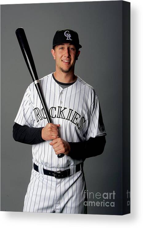 Media Day Canvas Print featuring the photograph Troy Tulowitzki by Matthew Stockman