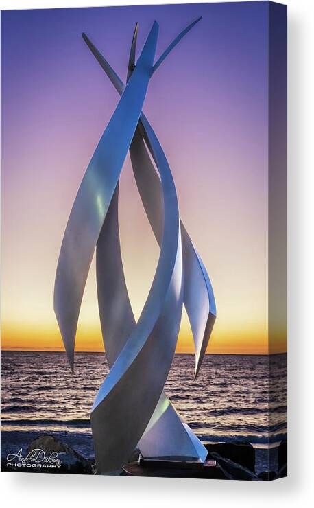 Steel Canvas Print featuring the photograph Twisted by Andrew Dickman