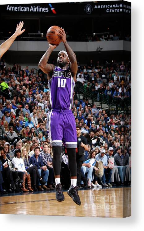 Nba Pro Basketball Canvas Print featuring the photograph Ty Lawson by Danny Bollinger