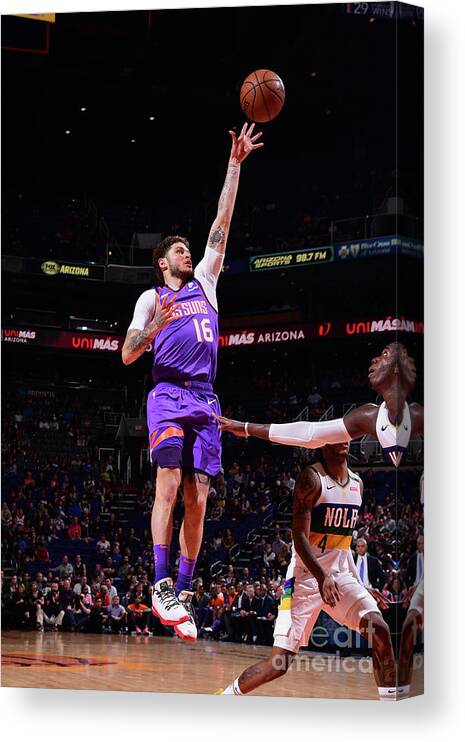 Nba Pro Basketball Canvas Print featuring the photograph Tyler Johnson by Michael Gonzales