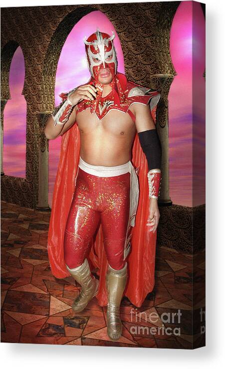 Wrestling Canvas Print featuring the photograph Ultimo Dragon by Dorothy Lee