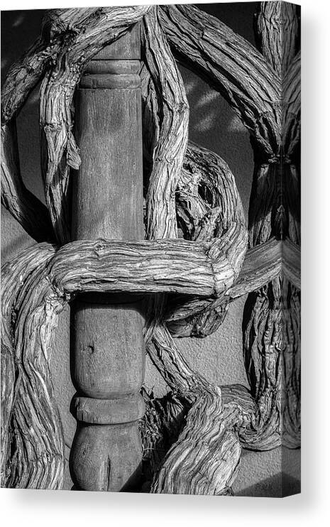 Abstract Canvas Print featuring the photograph Untitled XVII BW by David Gordon