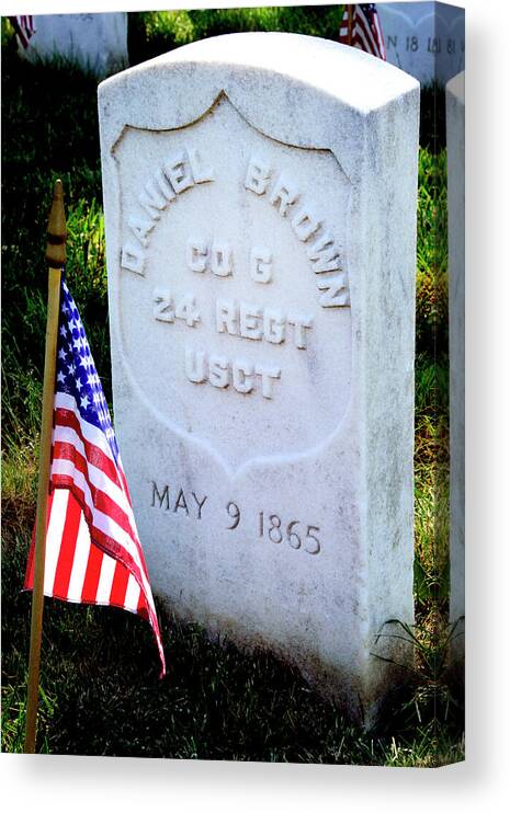 D3-ewdc-1026 Canvas Print featuring the photograph US Colored Troops by Paul W Faust - Impressions of Light