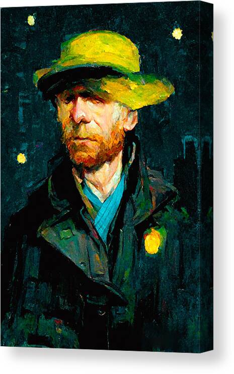 Vincent Van Gogh Canvas Print featuring the digital art Van Gogh #4 by Craig Boehman