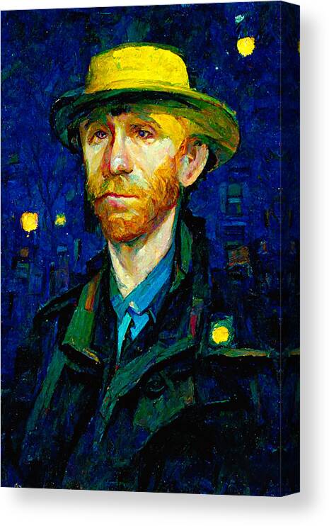 Vincent Van Gogh Canvas Print featuring the digital art Van Gogh #5 by Craig Boehman