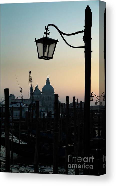 Italy Canvas Print featuring the photograph Venice at sunset by Andy Myatt