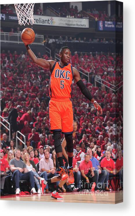 Victor Oladipo Canvas Print featuring the photograph Victor Oladipo by Bill Baptist