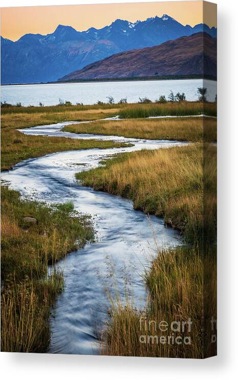 America Canvas Print featuring the photograph Viedma Creek by Inge Johnsson