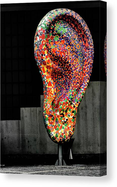  Canvas Print featuring the photograph Vienna Street Art by Angela Carrion Photography