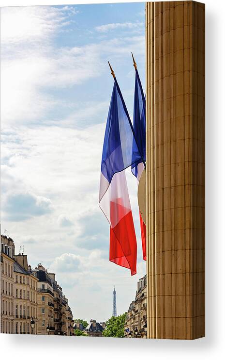 Paris Canvas Print featuring the photograph View from the Pantheon - Paris, France by Melanie Alexandra Price