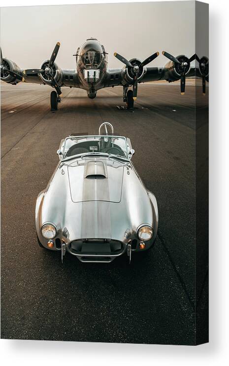 Shelby Canvas Print featuring the photograph War Machines by David Whitaker Visuals